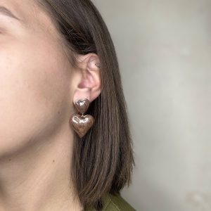 gold earrings jewelry laroute brown