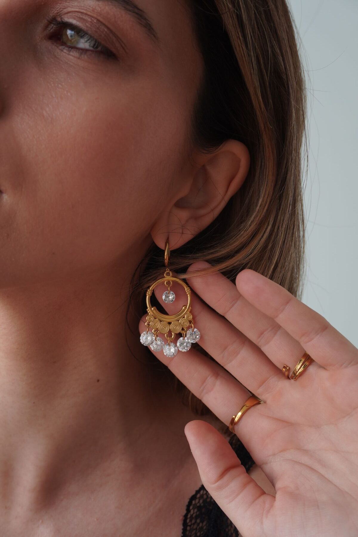 Crystal Drops Earrings